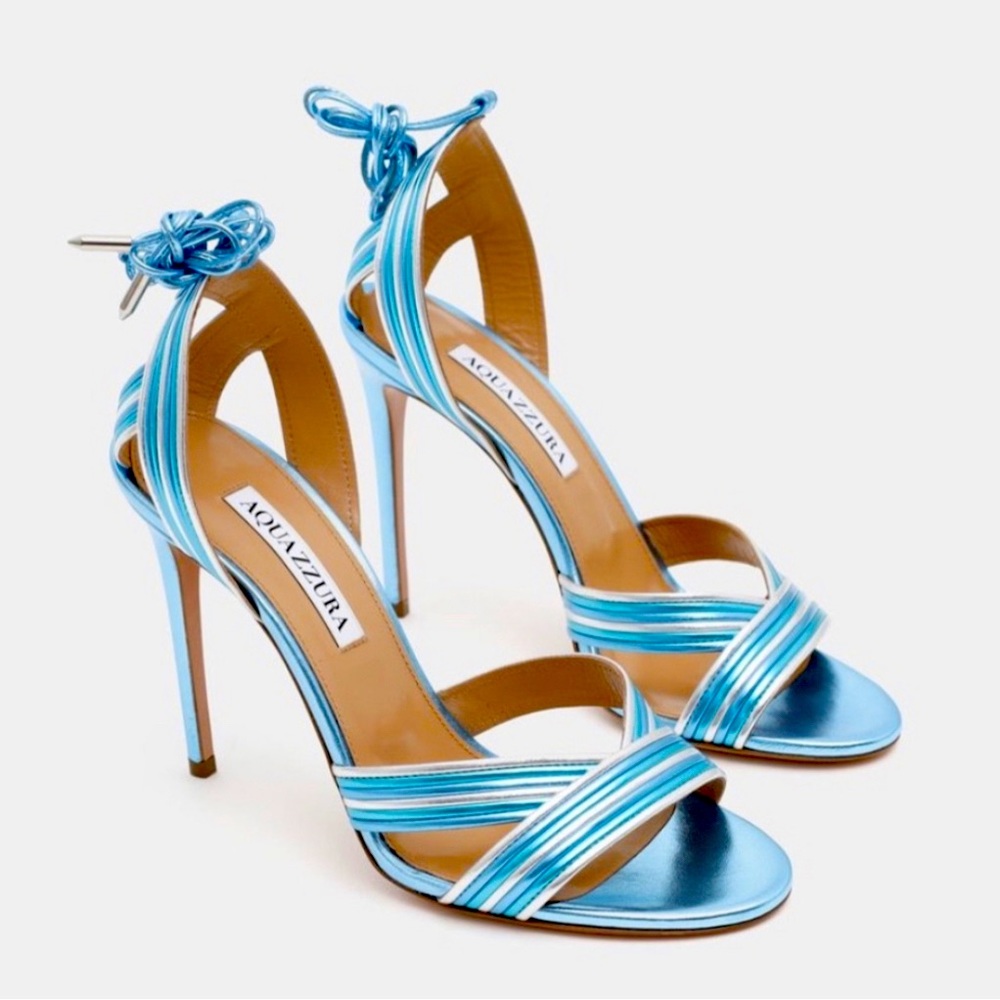 Aquazurra brand new 4” sandals size 9/39 would also fit 8.5 US size